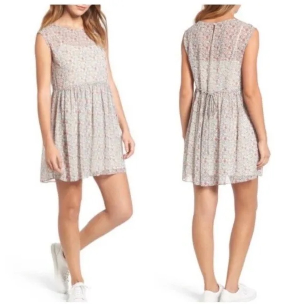 Madewell Sharon Tie Back Floral Dress